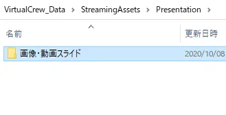 ③プレゼンテーションデータを指定のフォルダに配置するの手順図