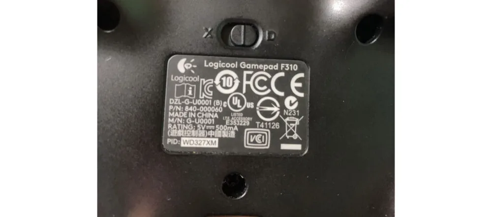 使用できるゲームコントローラーについての画面
